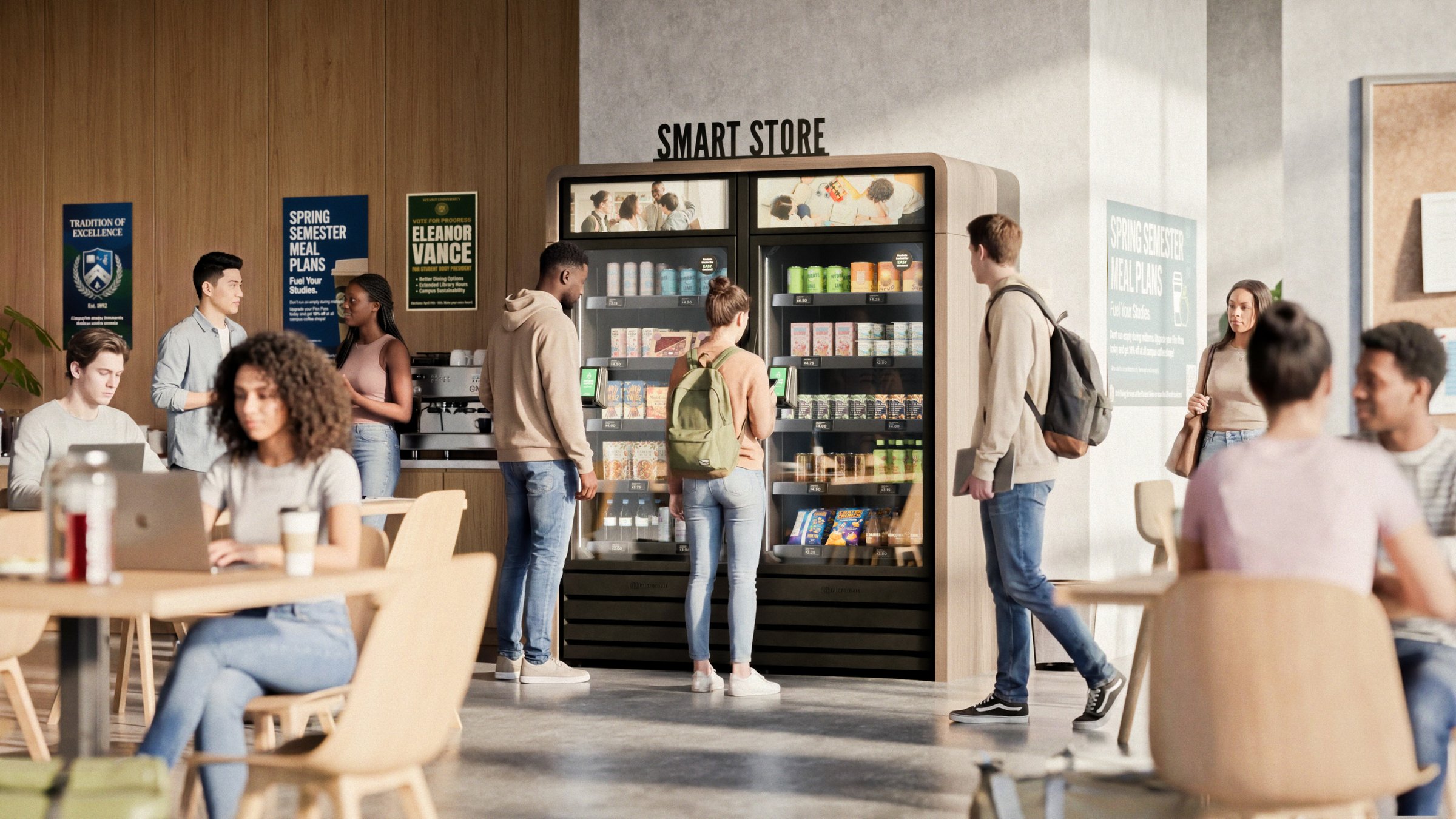 A Smart Store in a student-housing common area